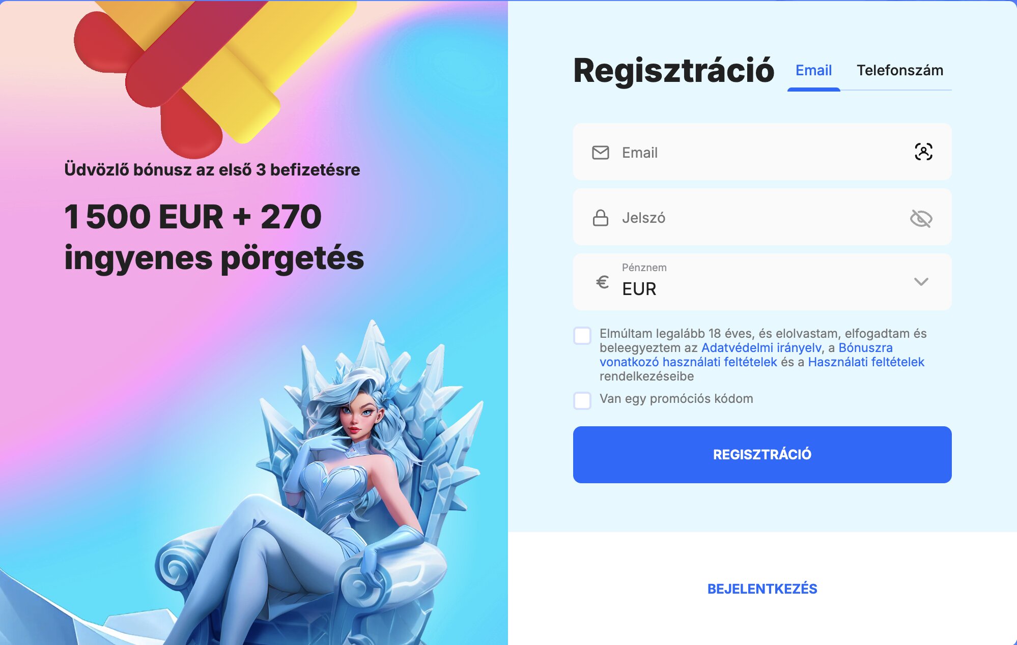 icecasino regisztráció